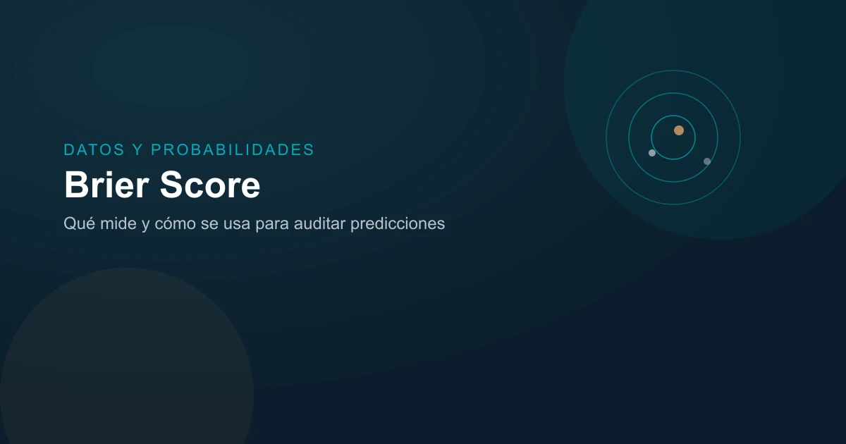 Diagrama editorial de un objetivo concéntrico representando la calibración de una predicción